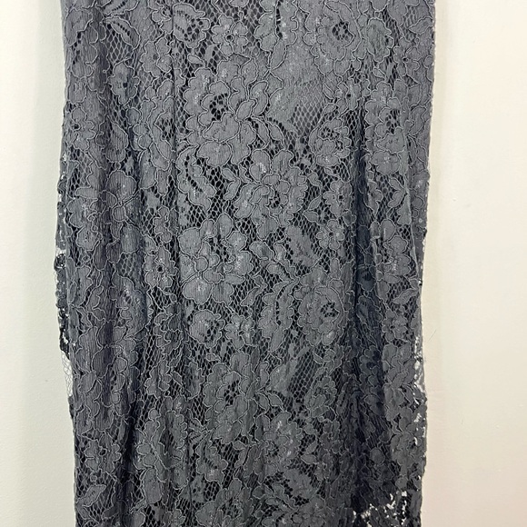 Le Chateau Black Lace Strapless Prom Dress Sz M - Picture 5 of 16